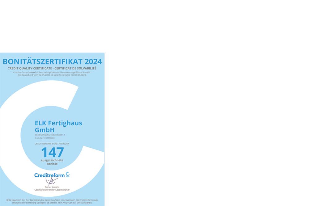 Bonitätszertifikat 2024